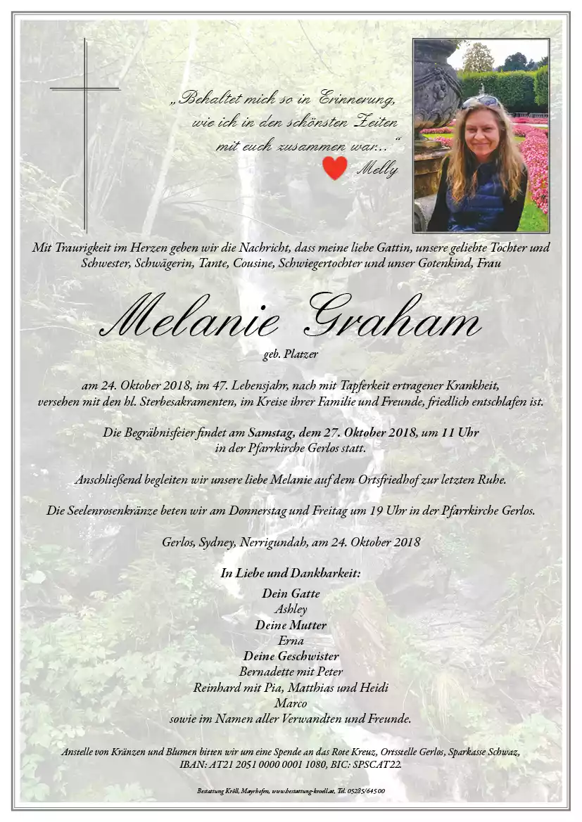 Parte von Melanie Graham